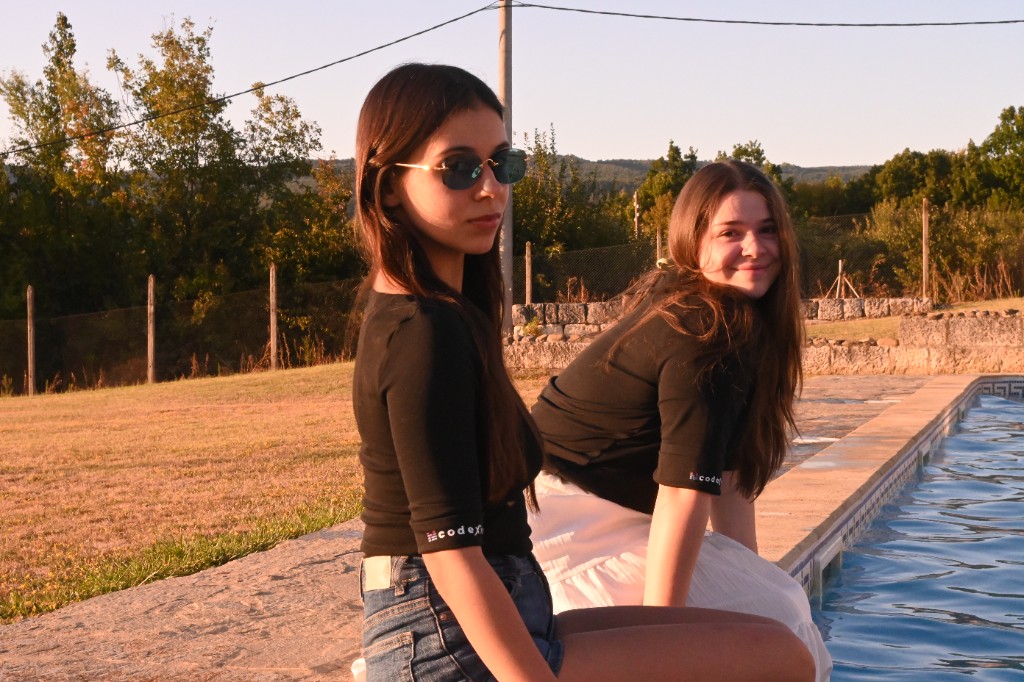 Golden hour by the pool