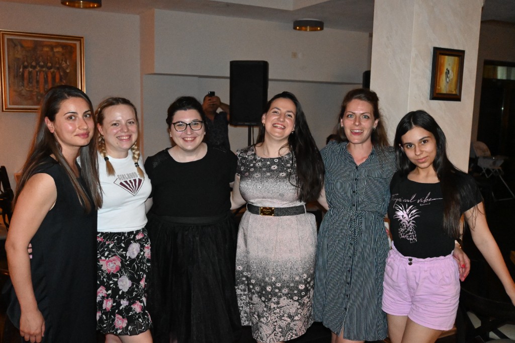 The ladies enjoying the evening